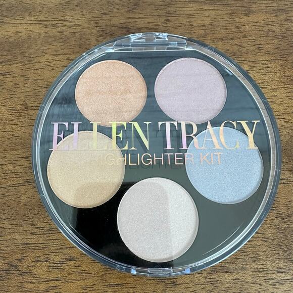 Women's NEW Ellen Tracy Highlighter Pallet Kit 5 Colors Neutral Unsealed 0.35 Oz - Picture 1 of 2